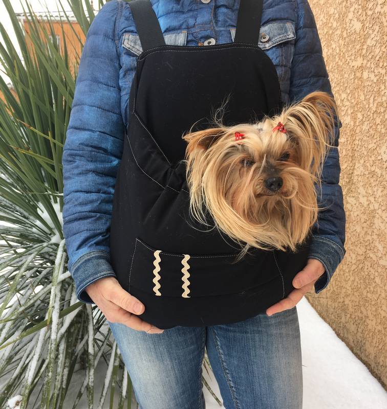 multicolore sac de transport pour animaux domestiques Ducomi® Denim & Canvas Sac à dos ventral pour chien et chiot de transport